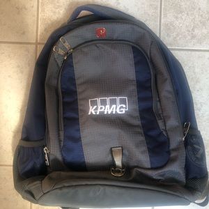 NWOT Blue & Gray Swiss Gear Backpack (KPMG Branded